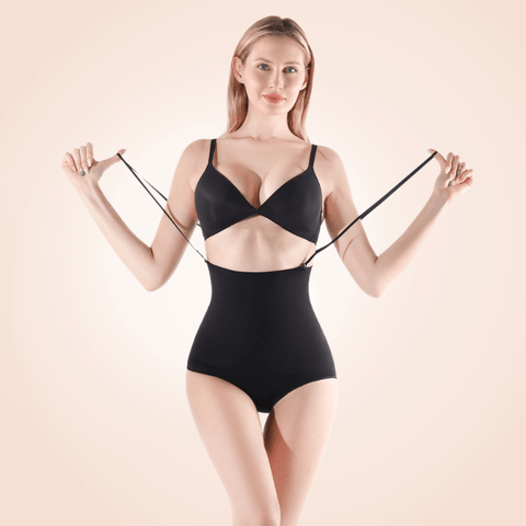 Curvypower | Australia Health & Beauty Black / S Ultra High Waist Thin Strap Bodysuit