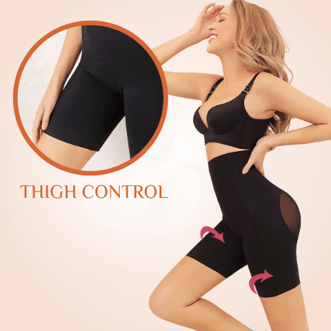 Curvypower | Australia High Compression Seamless Butt Lifter Tummy Control High Waisted Shorts