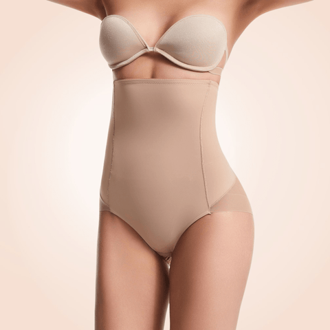 Curvypower | Australia High Waist Underdress Panty Body Sculpting Shapewear Mesh Back Panty