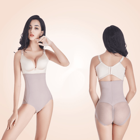 Curvypower | Australia High Waist Underdress Panty Body Sculpting Shapewear Mesh Back Panty
