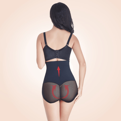 Curvypower | Australia High Waist Underdress Panty Body Sculpting Shapewear Mesh Back Panty