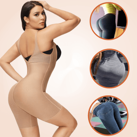 Curvypower | Australia Low Back Sheer Sculpting BodySuit Invisible Shapewear