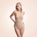 Curvypower | Australia Nude / M One Piece Belly and Hip Lifting Body Shaper with Built-in-Bra