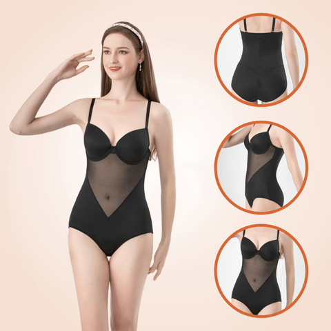 Curvypower | Australia One-Piece Mesh Suspender Underwear