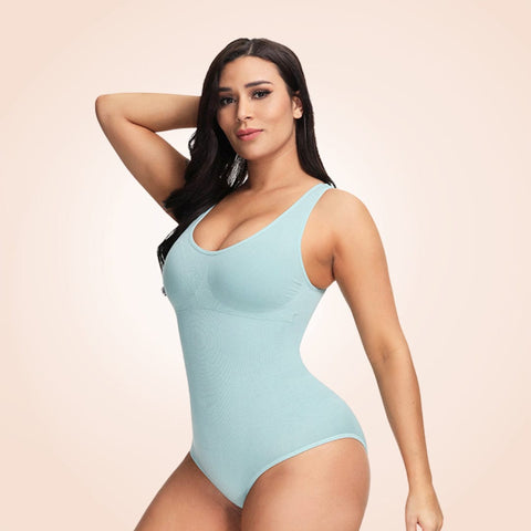 Curvypower | Australia Open Crotch Seamless Faja Sculpting One Piece Bodyshaper