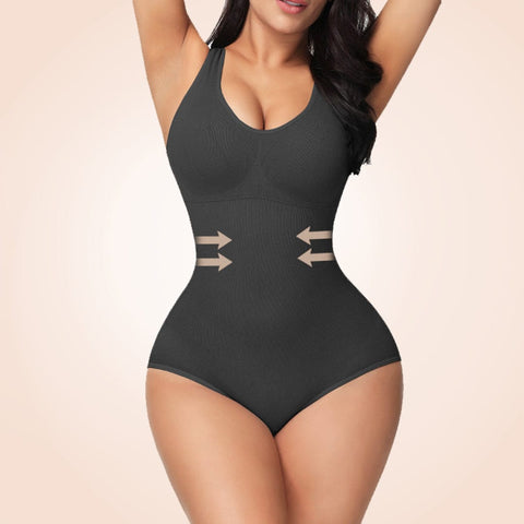 Curvypower | Australia Open Crotch Seamless Faja Sculpting One Piece Bodyshaper