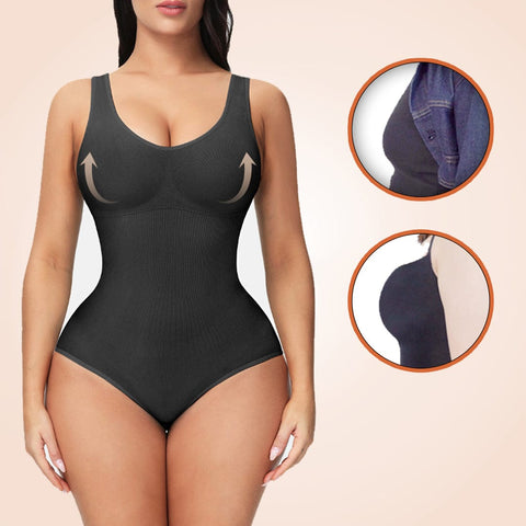 Curvypower | Australia Open Crotch Seamless Faja Sculpting One Piece Bodyshaper