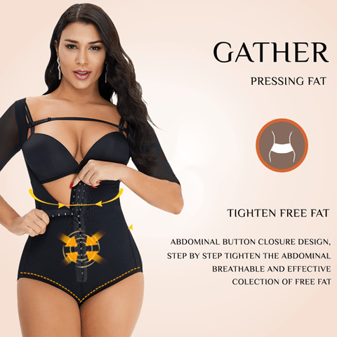 Curvypower | Australia Plus Size Front Closure Hip Lifting Solid Lace Bodysuits Shapewear