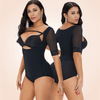 Curvypower | Australia Plus Size Front Closure Hip Lifting Solid Lace Bodysuits Shapewear