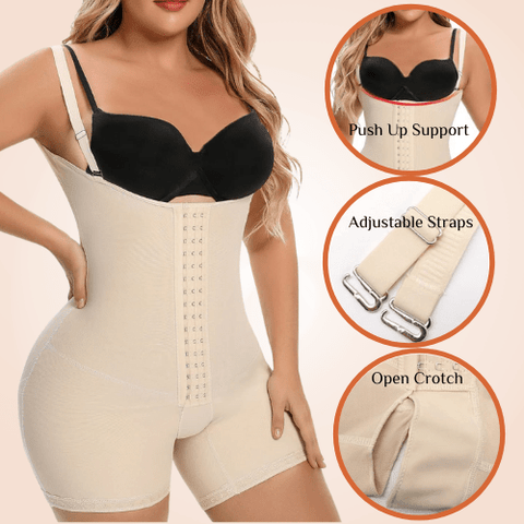 Curvypower | Australia Plus Size Mesh One Piece Body Shapewear