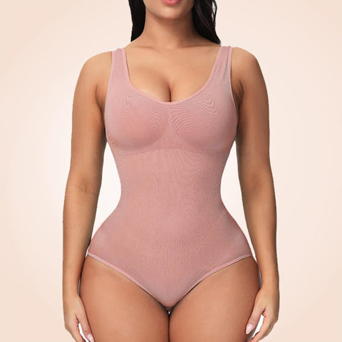Curvypower | Australia S / Wild rose Open Crotch Seamless Faja Sculpting One Piece Bodyshaper