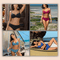 Curvypower | Australia Swimwear Multicolor Drawstring Back Two Piece High Waisted Bikini