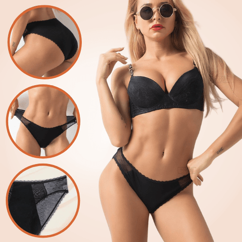 Curvypower | Australia Underwear Black High Waisted Fast Absorbent Underwear For Ladies