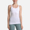 CurvyPower | Be You ! camisole White / Size 4 Women Long Camisole Top With Built In Bra